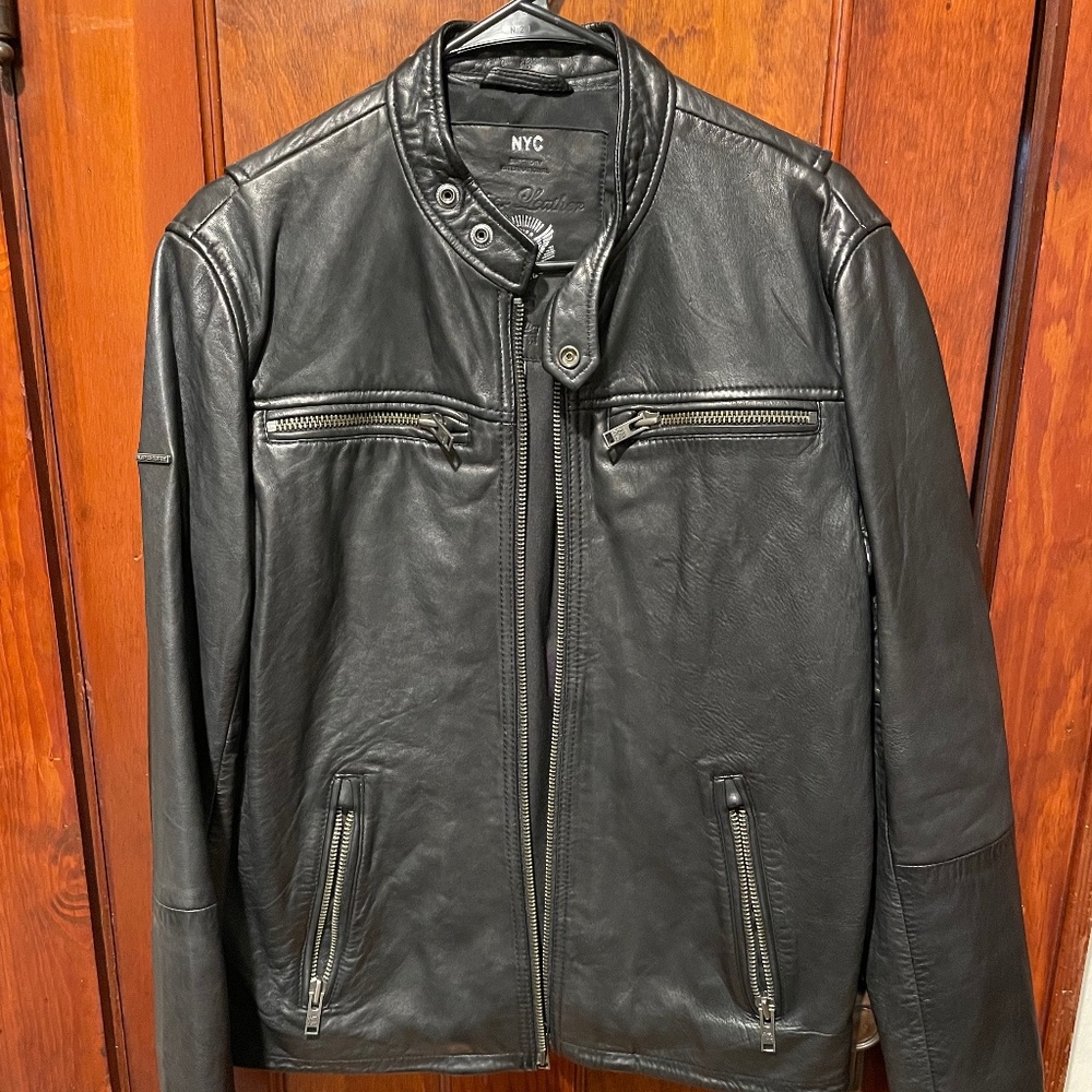 Superdry Leather Cafe Racer jacket
